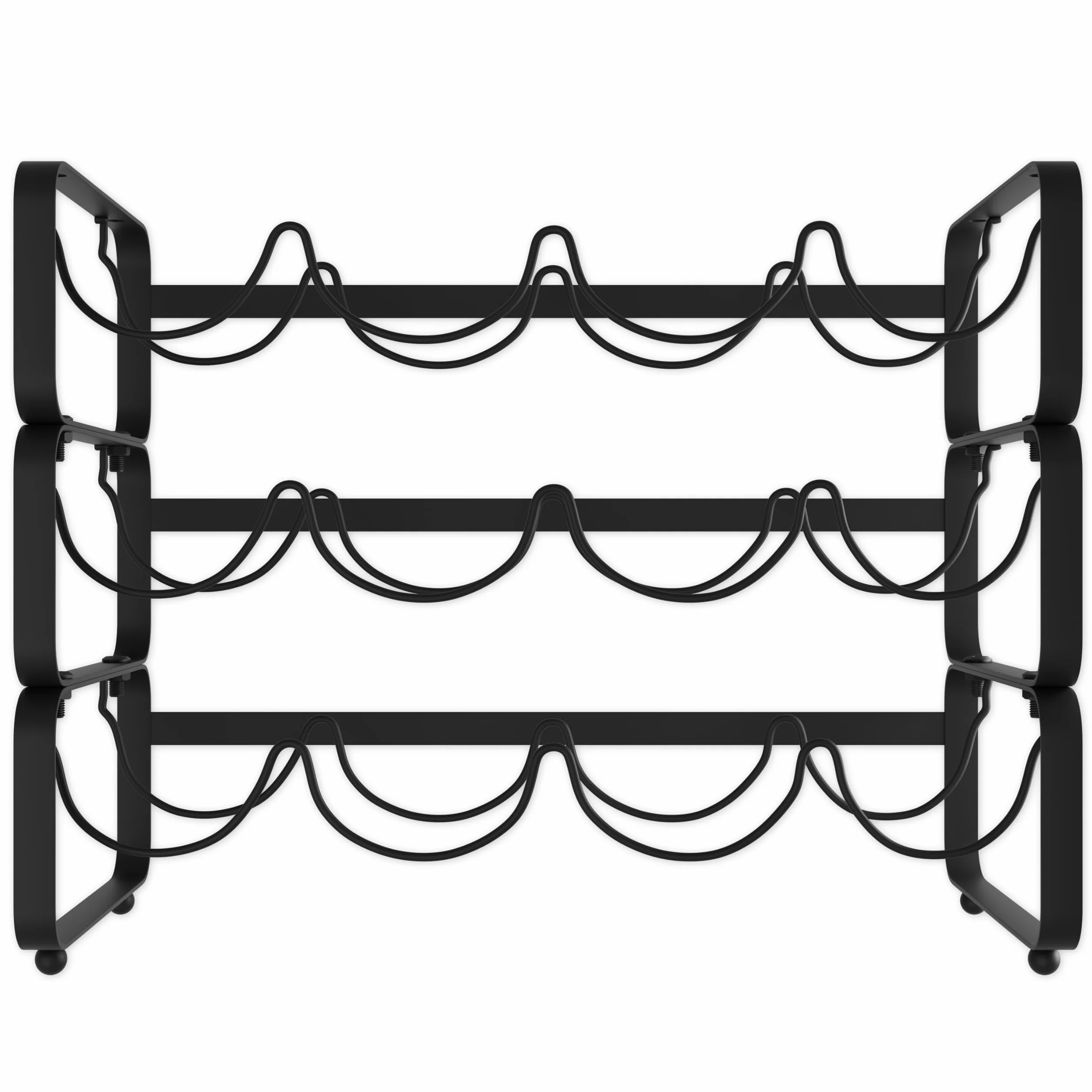 Lenmar LOFT metalowy regał na wino 40x28x20 cm 12 butelek