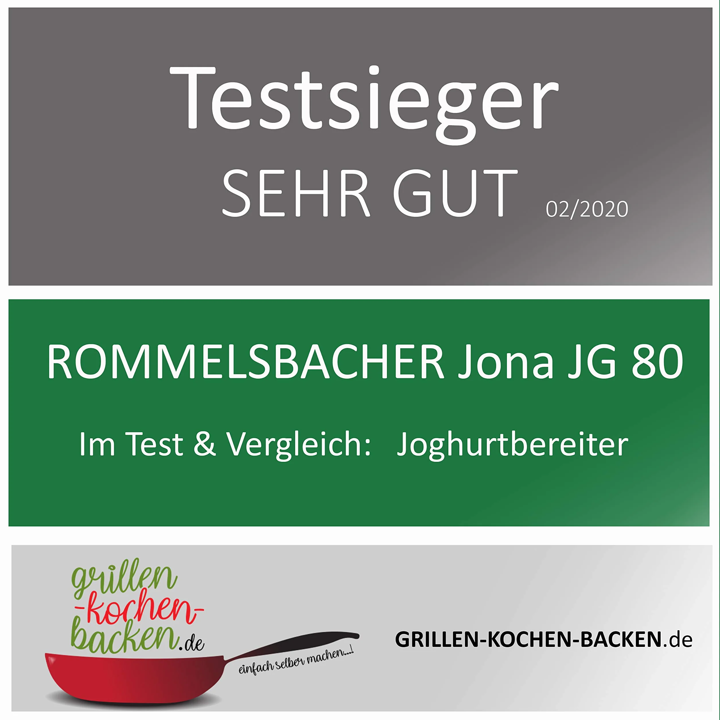 Rommelsbacher Jg 80 Jogurtownica, Czarny/Srebrny, 20W 230V