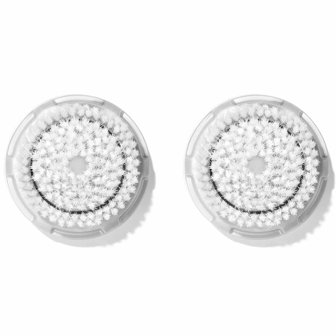 Brushot Luxe kaszmirowa głowica szczotki do oczyszczania twarzy kompatybilna z Clarisonic Mia 1, Mia 2, Mia Fit, Alpha Fit, Smart Profile Uplift i Alpha Fit, 2 sztuki