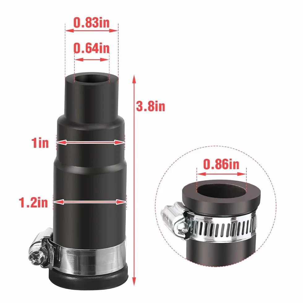 Adapter węża spustowego do zmywarki Reduktor złącza do młynka odpadów