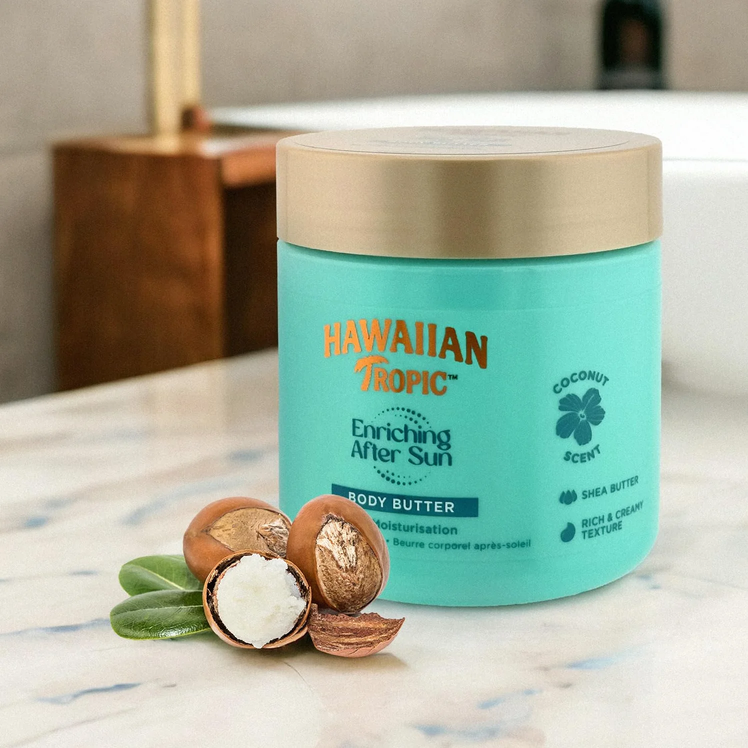 Hawaiian Tropic After Sun Body Butter Masło kokosowe 250 ml Hipoalergiczne nawilżanie