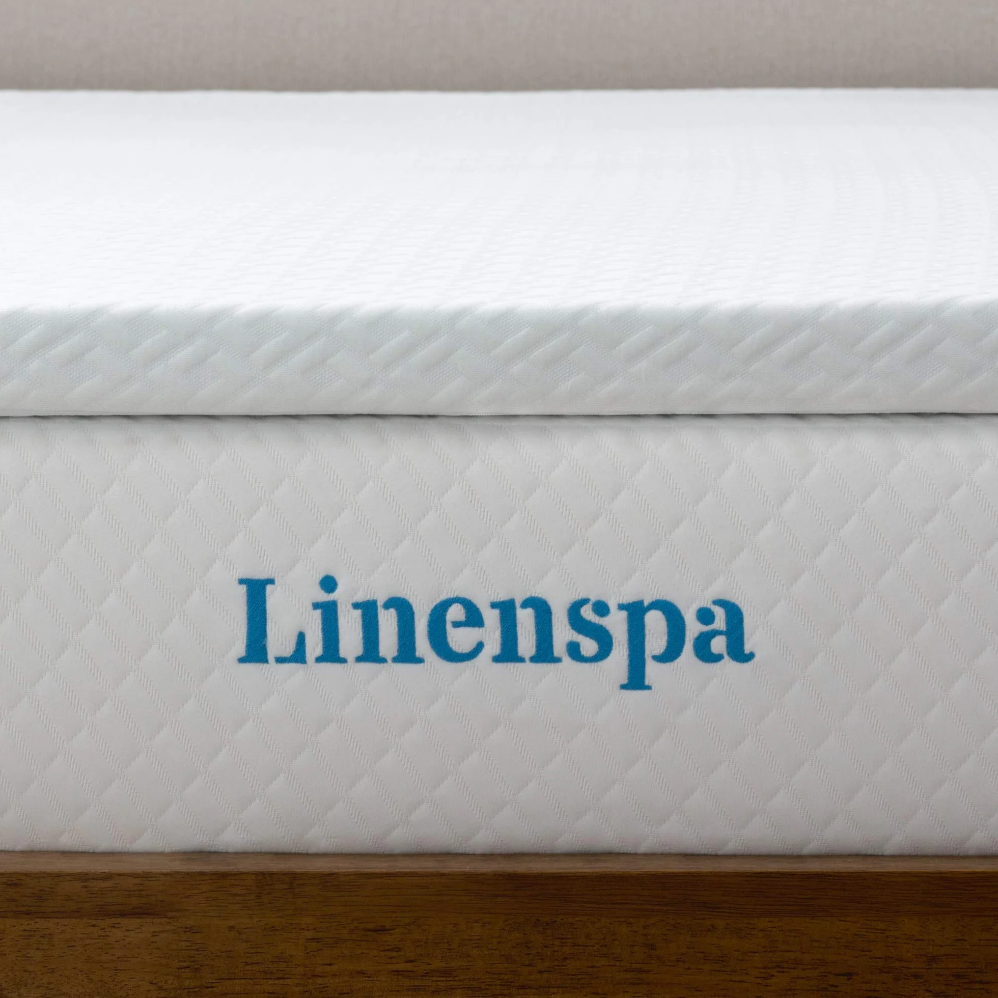 Linenspa Materac wierzchni 120 x 190 cm, wysokość 5 cm – nakładka na materac z pianki żelowej z pamięcią kształtu i poszewką z zamkiem błyskawicznym nadającą się do prania – Öko-Tex