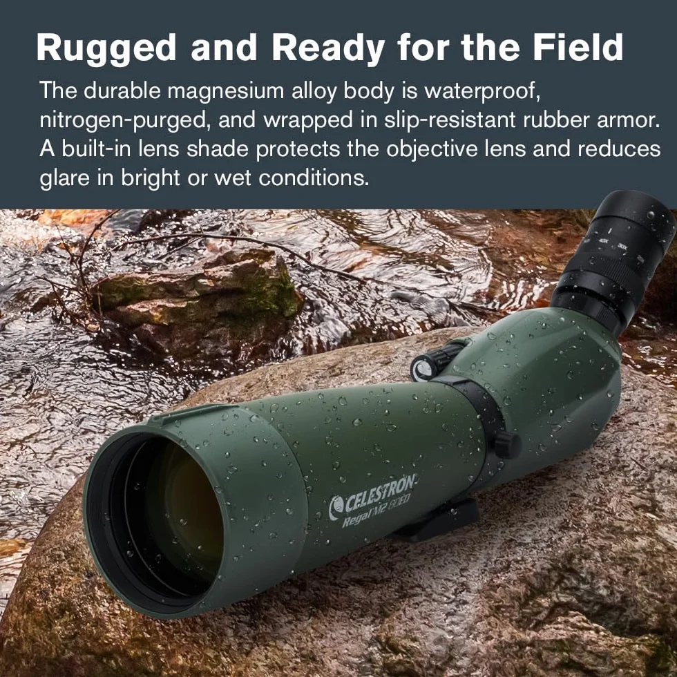 Celestron 52305 Regal M2 80ED Spotting Scope Telescope, Green
