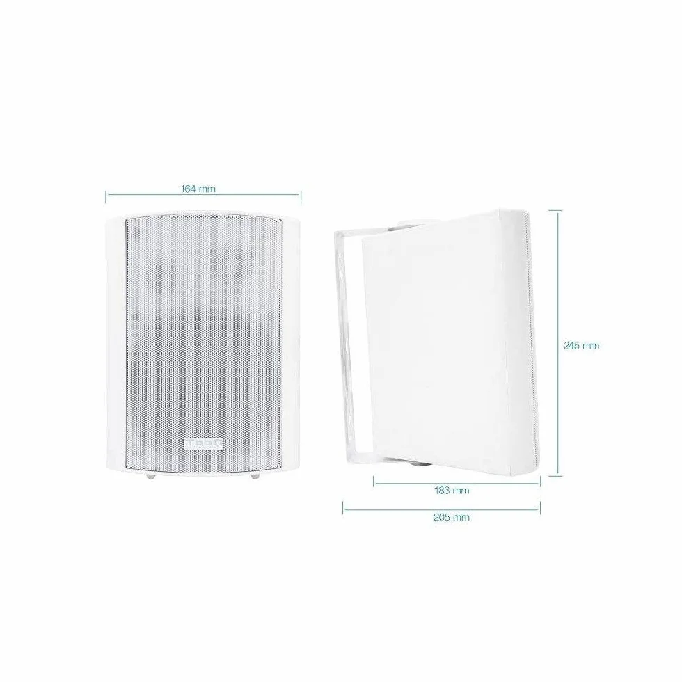 Altavoces Autoamplificados Pared Tooq Tqows-01w Con Soporte