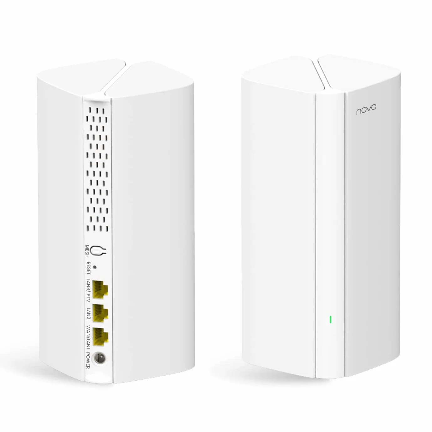 Tenda Nova MX12 Mesh WLAN System – AX3000 Wi-Fi 6 Dualband Mesh Set – zalecany do domów z 1-2 sypialniami – 6 x port Gigabit – zastępuje router i repeater – sterowanie za pomocą aplikacji – WPA3, 2