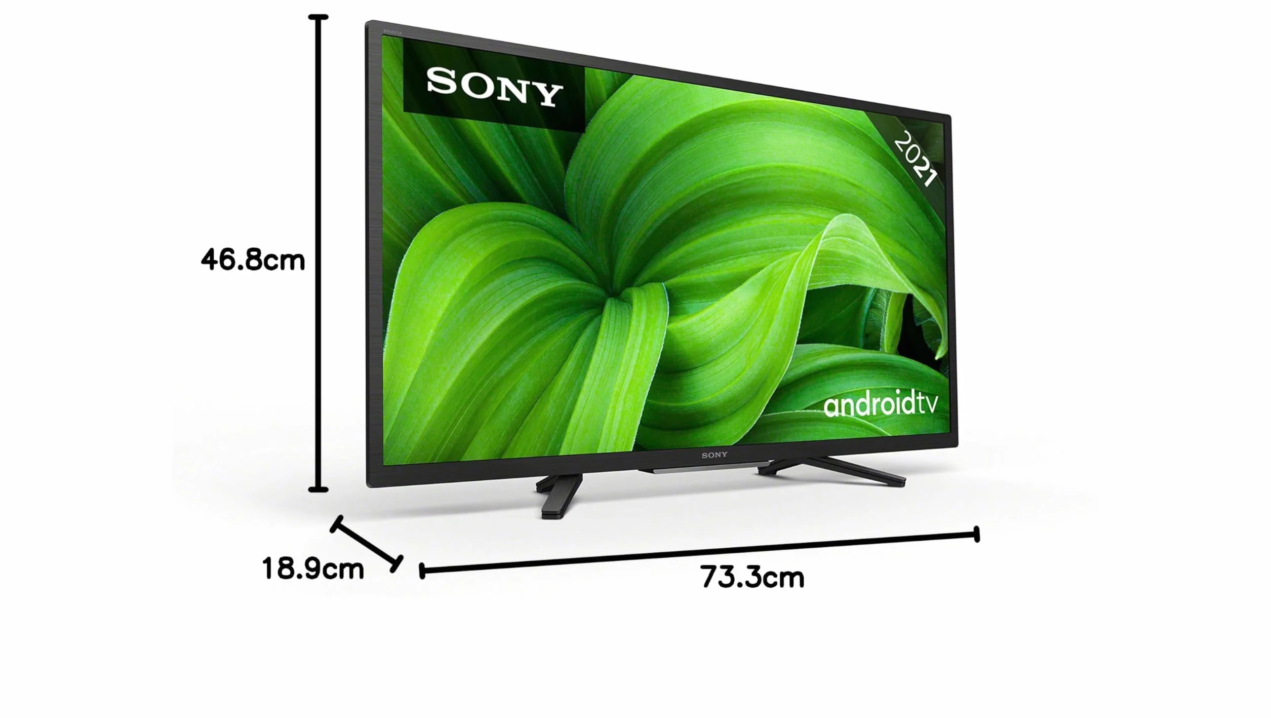 Sony KD32W800P1AEP TV 81,3 cm (32") HD Smart TV Wifi Noir