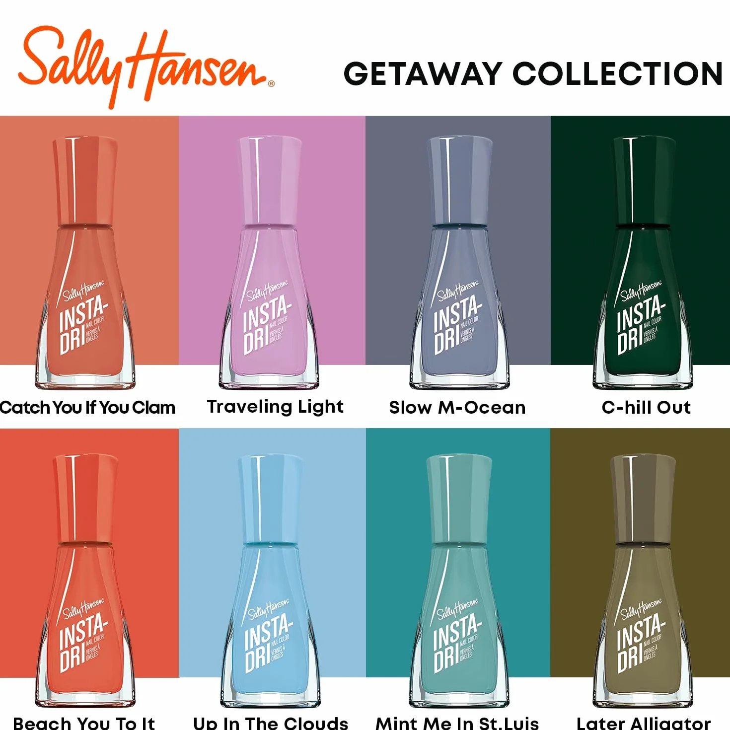 Sally Hansen Insta-Dri Lakier do Paznokci, 350 - Catch Me If You Clam, 9.17 ml