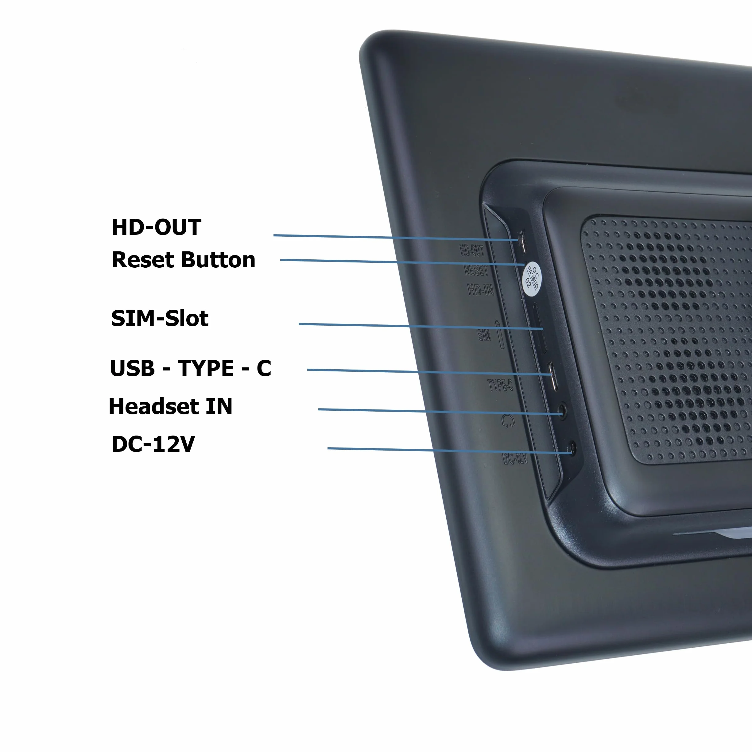 Zestaw 2 x zagłówek samochodowy monitor 10,5" ekran dotykowy Android Bluetooth WiFi 4G LTE