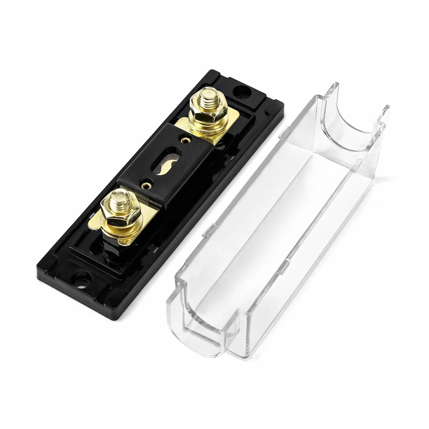 Uchwyt bezpiecznika QWORK ANL o grubości 0/2/4 z bezpiecznikiem 150 Amp ANL, 2 sztuki
