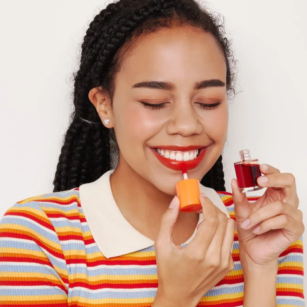 Etude House Dear Darling Water Tint Orange Ade (21AD) | Żywe kolorowe plamy do ust z nawilżającym, nieważkim i nieprzylepnym wykończeniem, odporne na rozmazywanie i lekki odcień ust | K-beauty