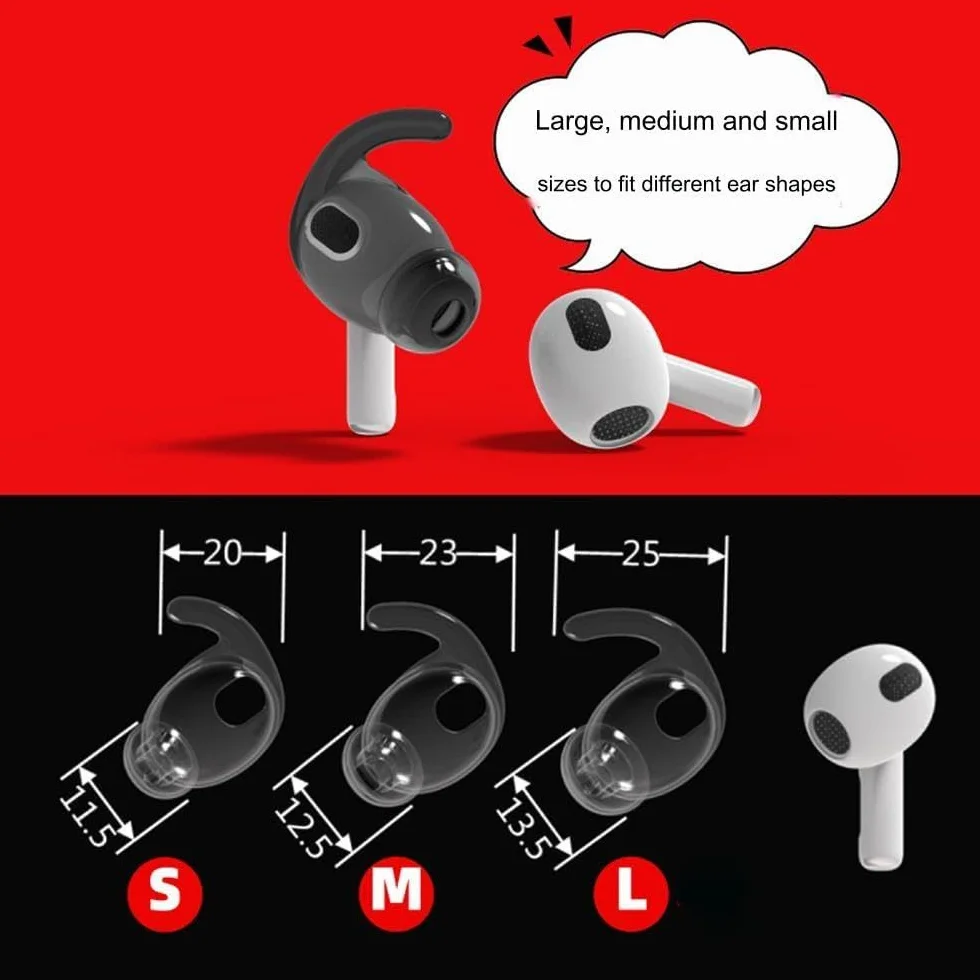1 para silikonowych etui ochronnych do AirPods 4 ultra cienkie słuchawki wymienne etui ochronne na końcówki douszne akcesoria