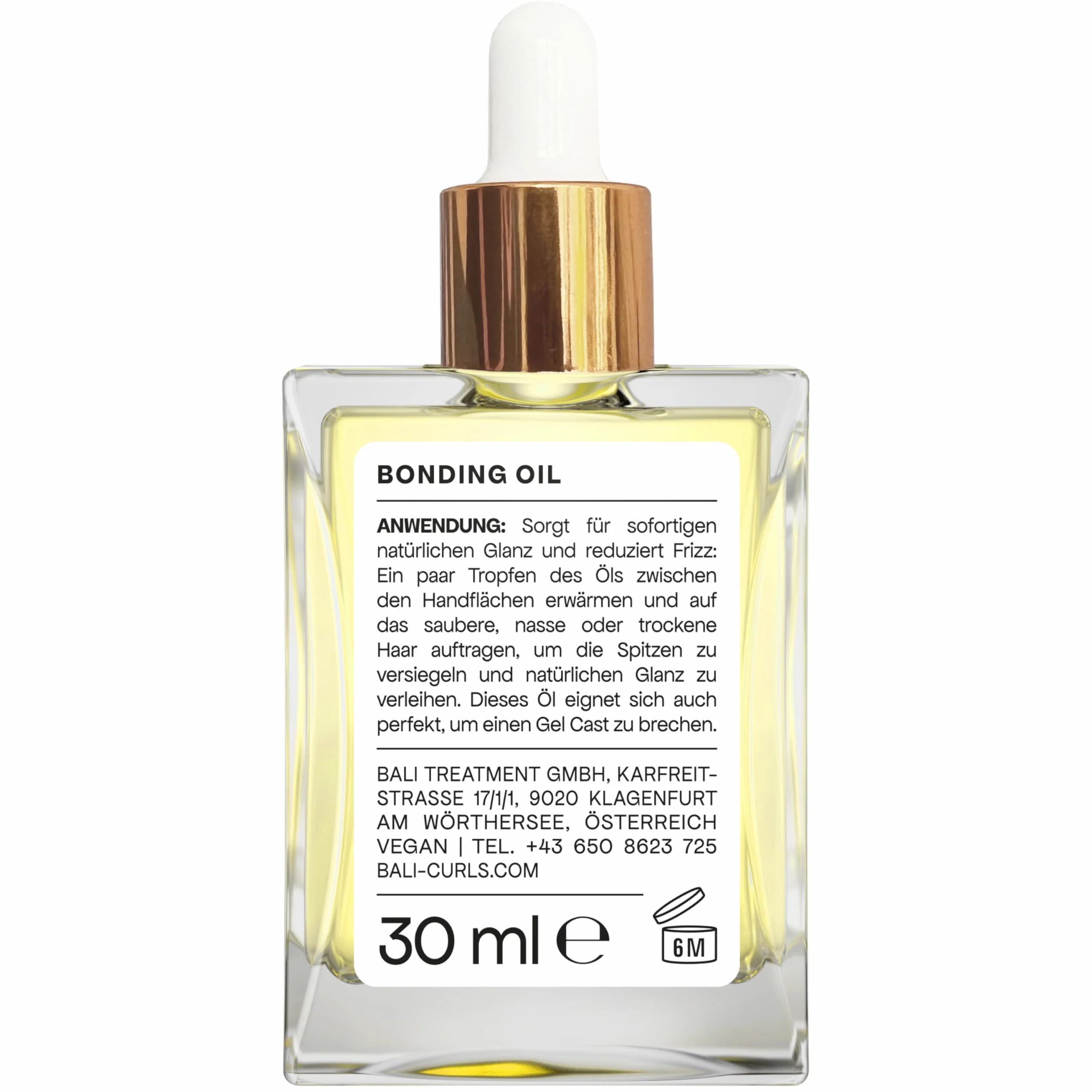 BALI CURLS Bonding Oil – lekki olejek do włosów bez silikonów – nawilżający olejek do pielęgnacji loków – olejek do włosów suchych – zapewnia gładkie i błyszczące włosy, 30 ml