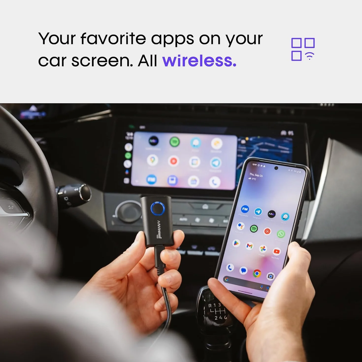AAWireless Bezprzewodowy adapter Android Auto