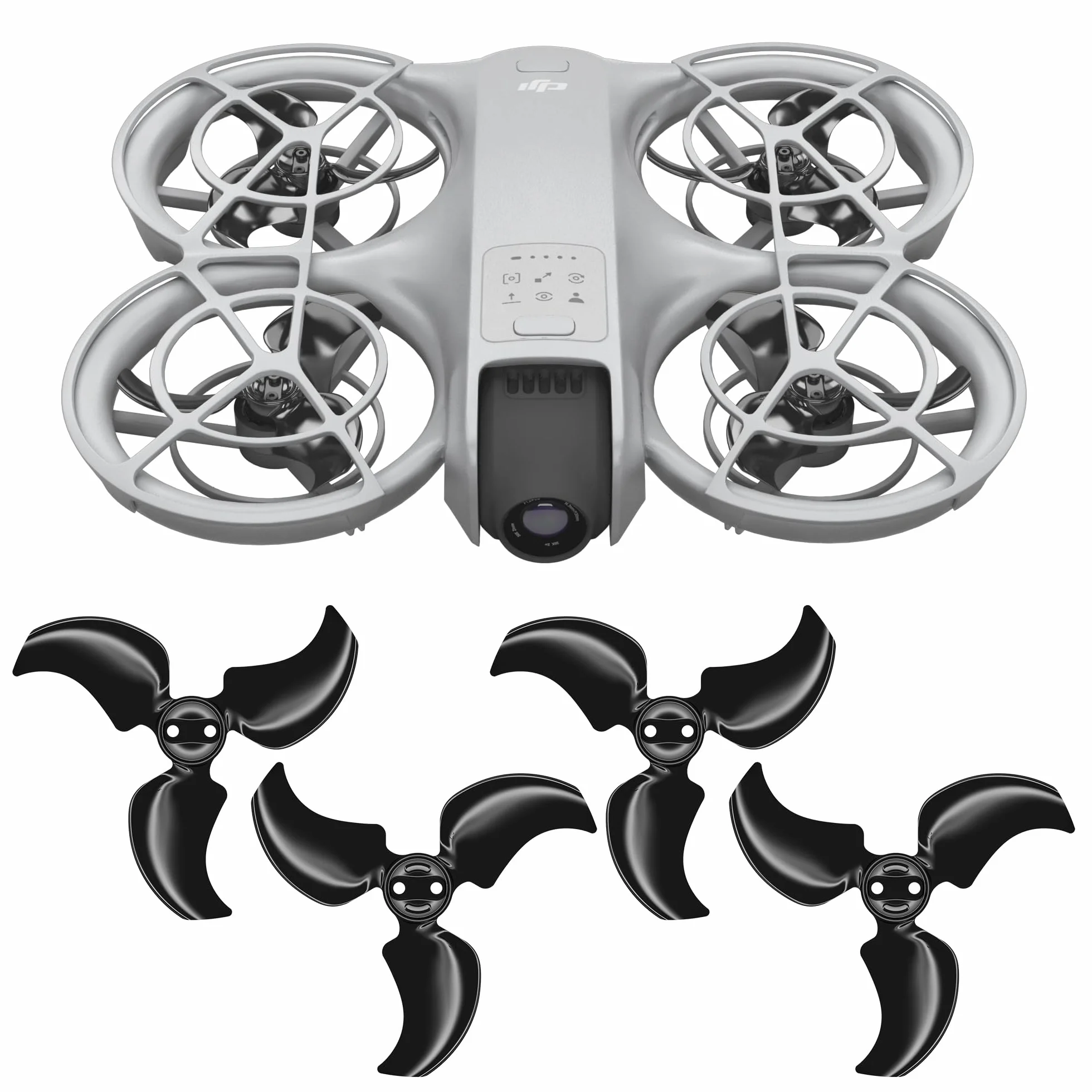 Master Airscrew Śmigła Stealth do DJI Neo - Czarne, 4 sztuki