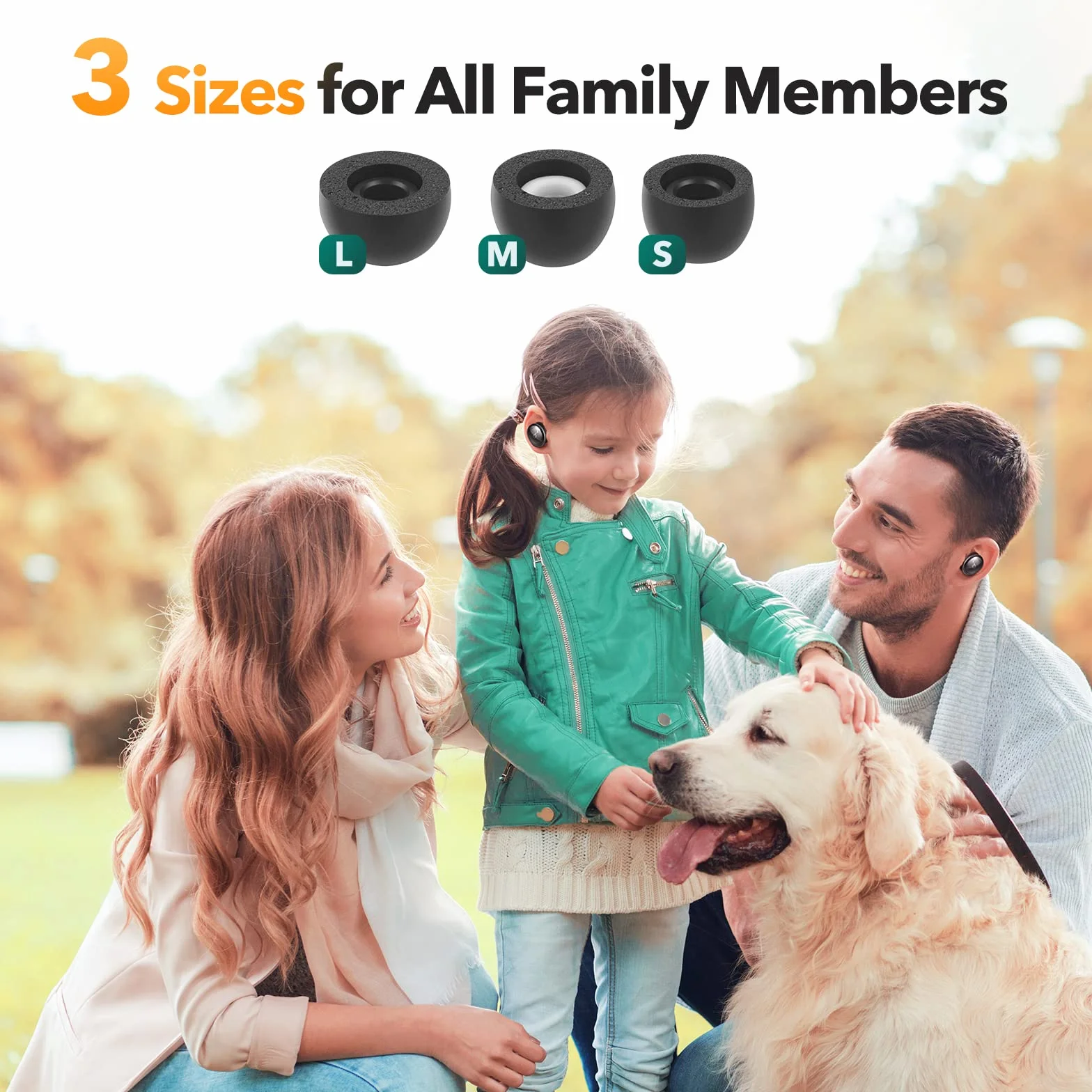 Końcówki z pianki memory do Soundcore Liberty 3 Pro, antypoślizgowe wymienne końcówki do słuchawek bezprzewodowych Anker True, pasują do etui ładującego, doskonała redukcja szumów, 3 pary (różne