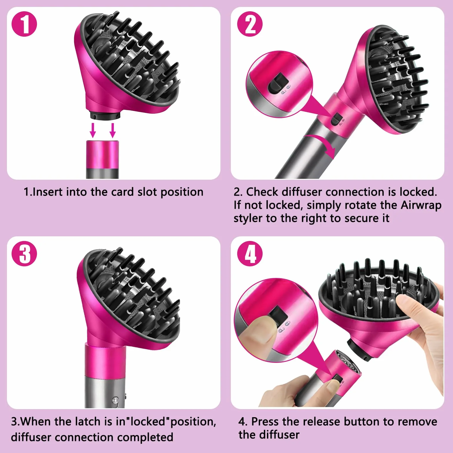 Dyfuzor do Dyson do Airwrap HS05 HS03 HS01 ulepszona nasadka dyszy lokówki przekształcająca stylizator w suszarkę do włosów