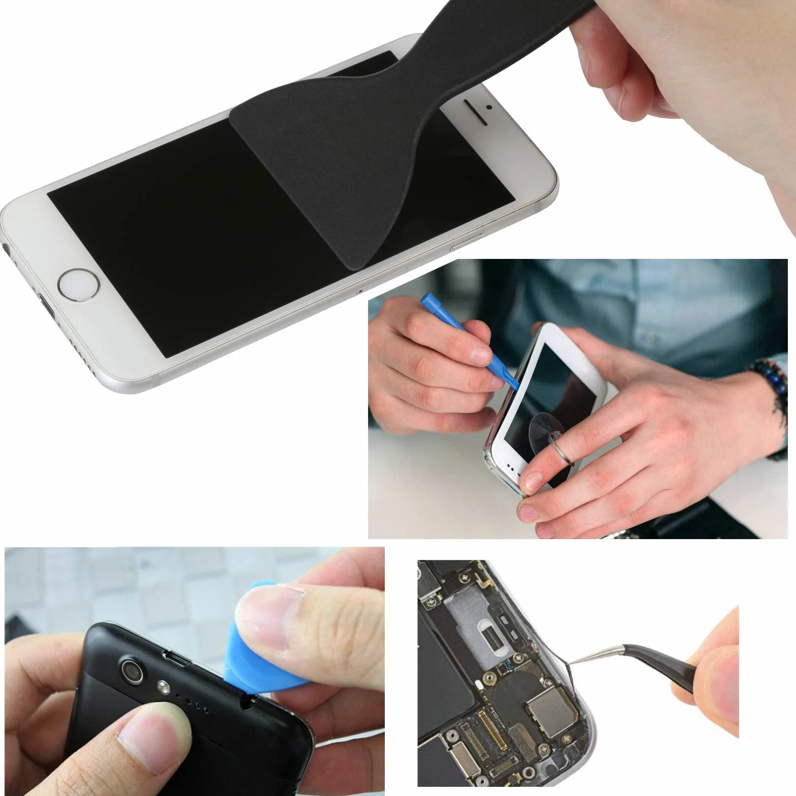 LIHAO 21 w 1 zestaw narzędzi do naprawy telefonu komórkowego, profesjonalny zestaw narzędzi, śrubokręt, klej przyssawka do smartfonów, tabletów, komputerów multimedialnych