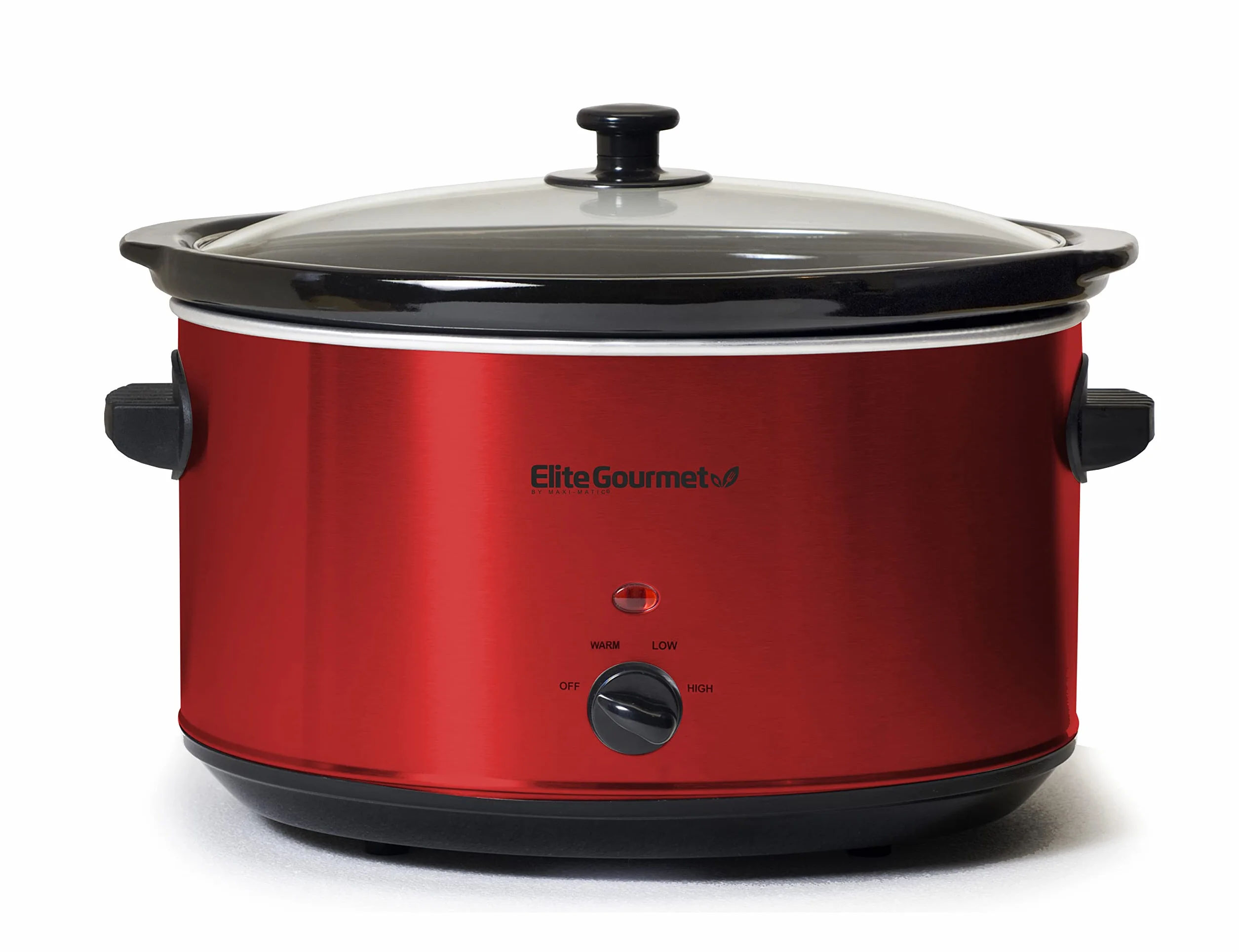 Elite Gourmet MST-900RXT garnek elektryczny ceramiczny 8 l regulowana temperatura szklana pokrywka