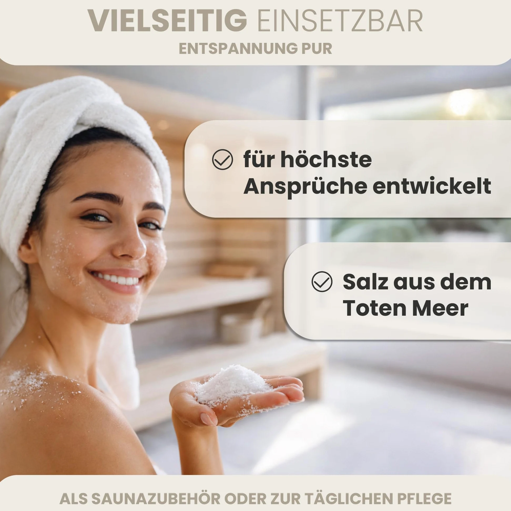 HAF – Sól do peelingu z Morza Martwego (wiadro 2 x 5 kg) – naturalny peeling do ciała z Jordanii. Do suchej skóry i twarzy można stosować w saunie, prysznicu lub łaźni parowej, wegańska i bez dodatków