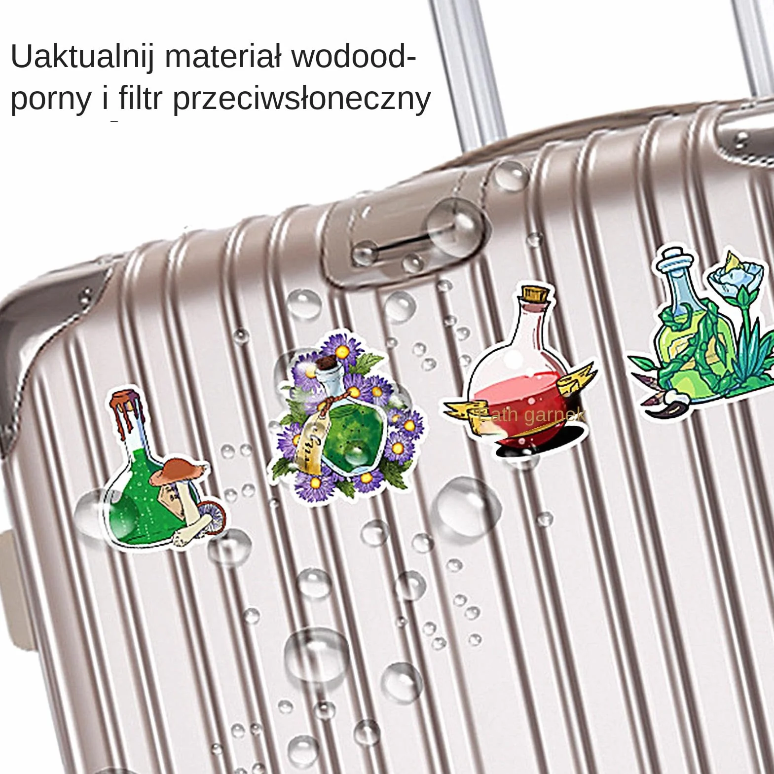 Halloween Potion Bottle Sticker Labels, 50x Decals, Clear Spherical Cosplay Stickers for Water Bottle