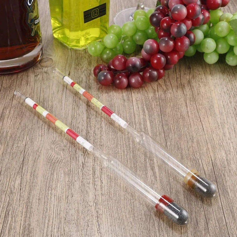 3-skalowy hydrometr alkoholu Brix miernik 3 w 1 do piwa wina