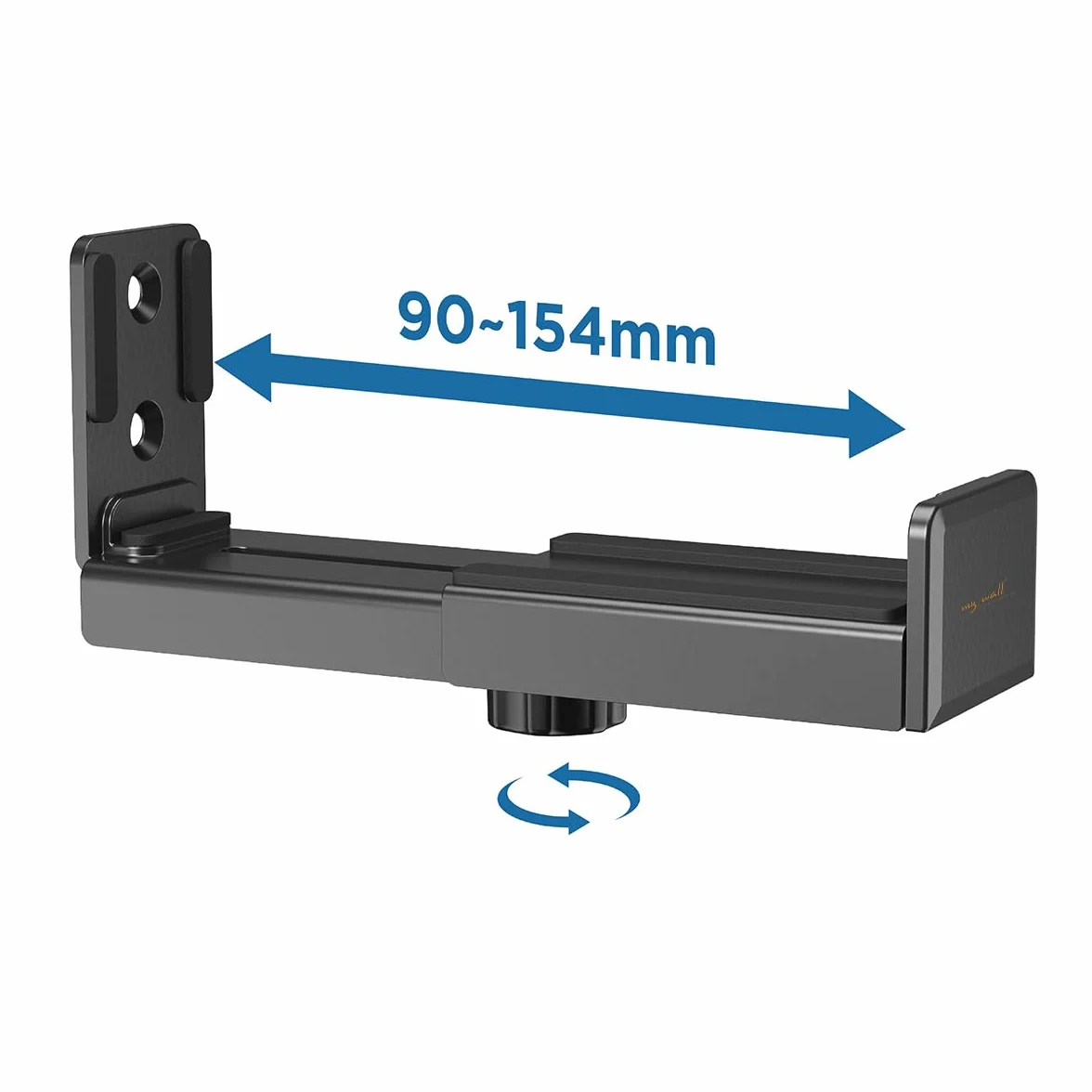 MyWall Soundbar HZ30L, uniwersalny ścienny uchwyt do głośników, głębokość 8,9-15,5 cm, antypoślizgowe wkładki EVA, maks. 15 kg