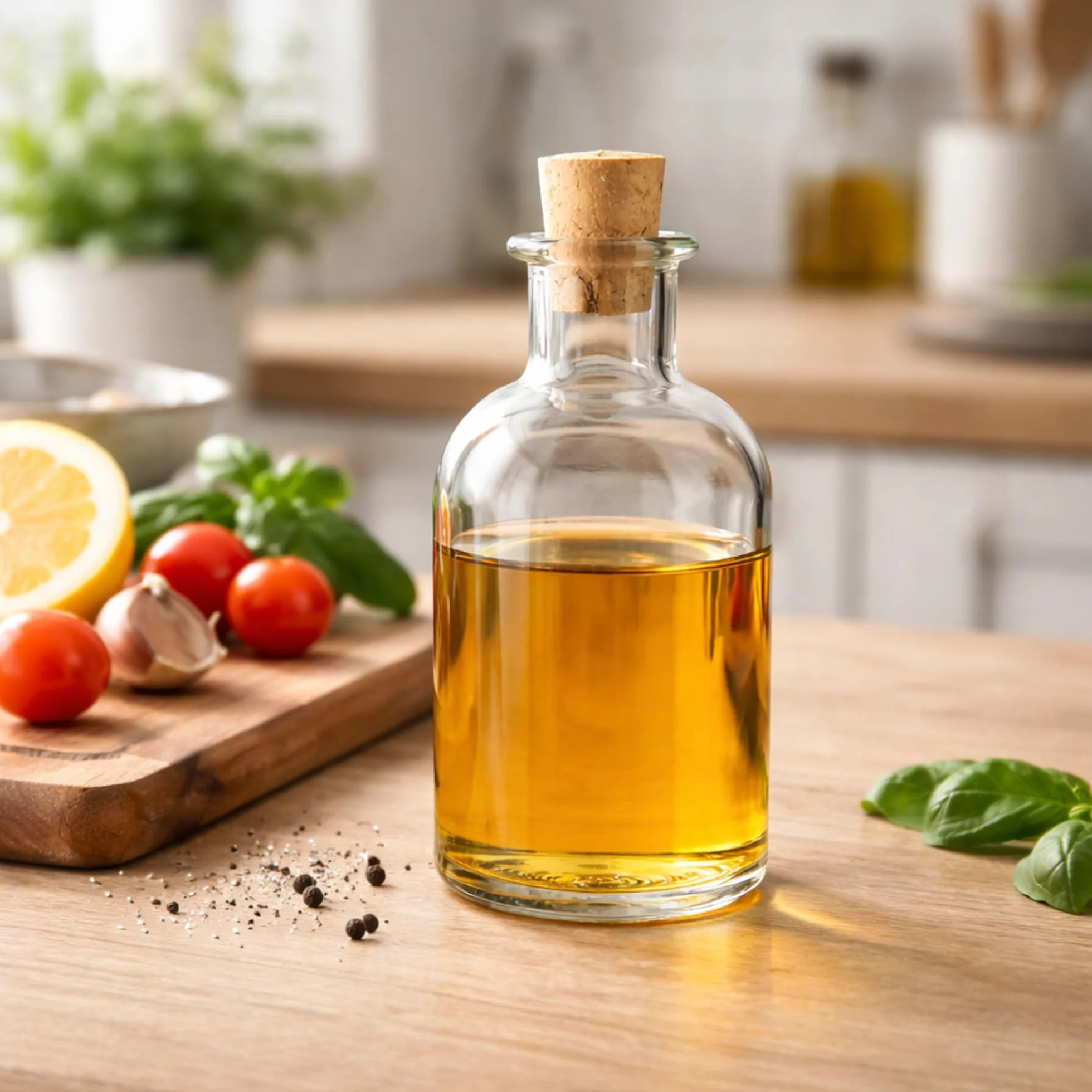 gouveo Zestaw 6 szklanych butelek 250 ml w stylu aptecznym z korkiem