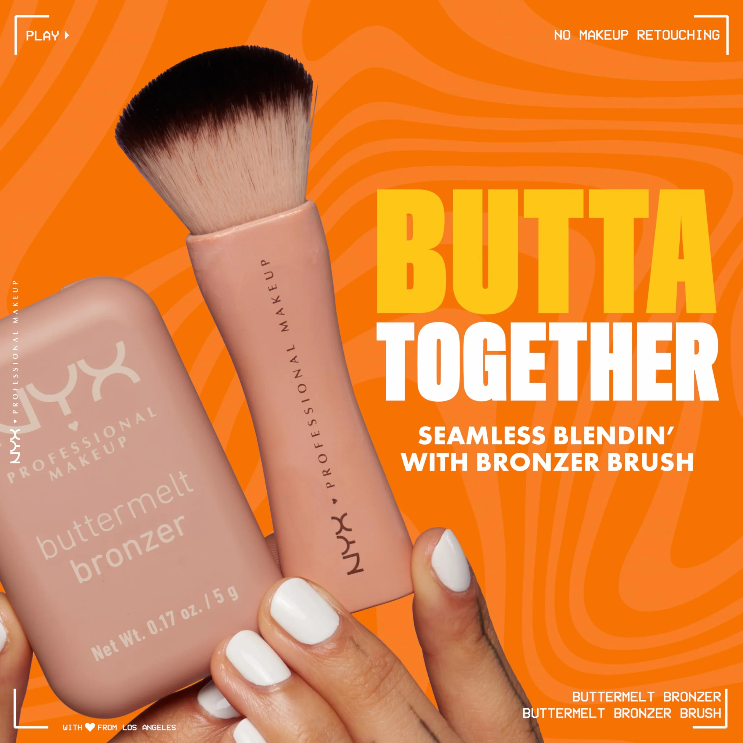 NYX Professional Makeup Buttermelt Bronzer, puder do opalania, czas do 12 godzin, bez plam, nie przenosi się, ton: kubek butta, 5 g