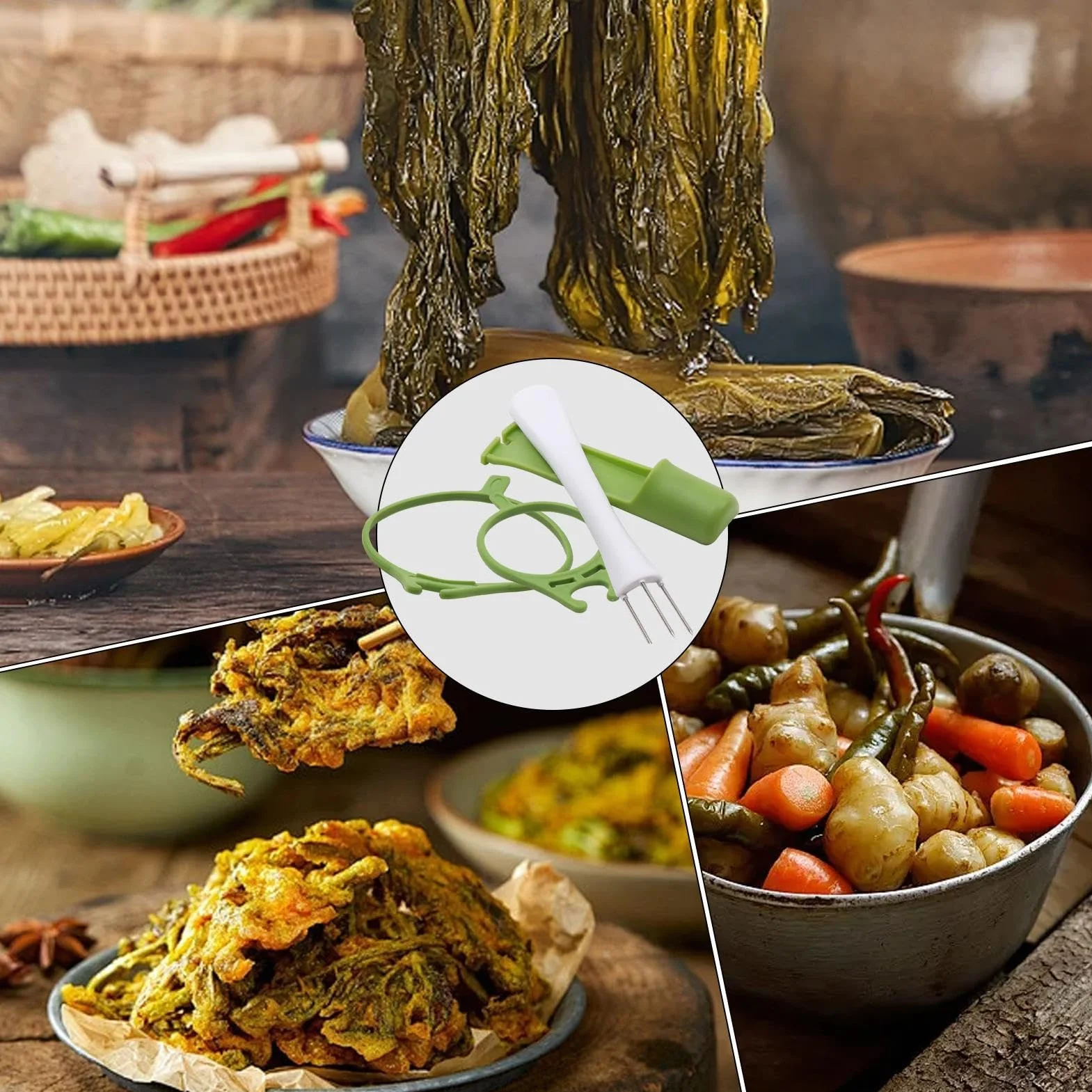 Pickle Grabber | Pickle Pickle,Wielofunkcyjny widelec do zbierania owoców | Zaciski do papryki oliwkowej ze stali nierdzewnej, unikalne gadżety kuchenne, narzędzie do chwytania