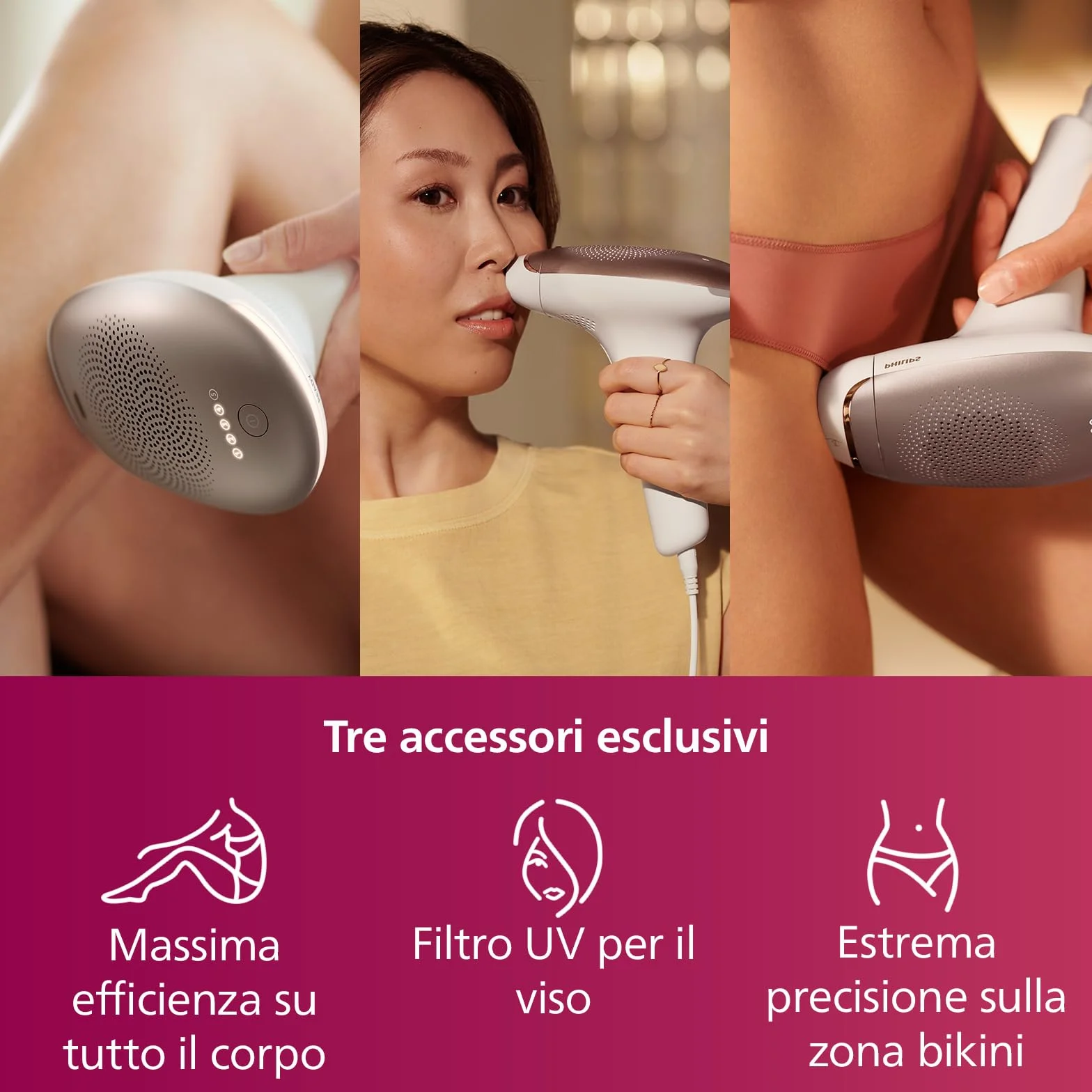 PHILIPS Lumea Advanced IPL Depilator Laserowy, Biały, ‎24.8 x 29.7 x 28 cm,
