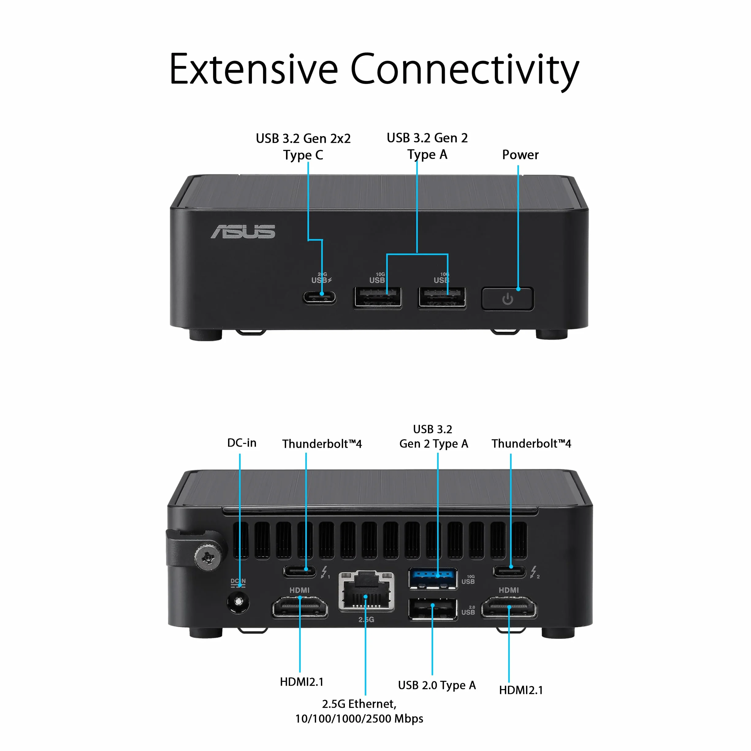 ASUS NUC 14 Pro RNUC14RVKI300002I UCFF Czarny 100U
