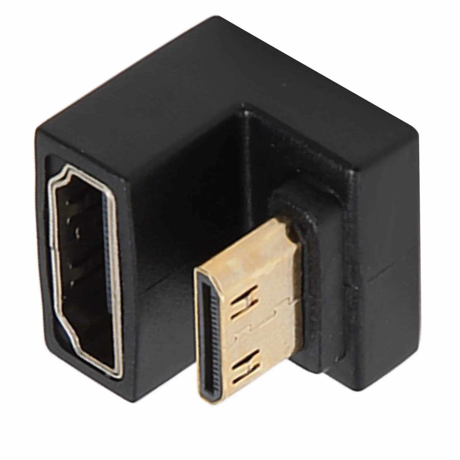 Mini HDMI do HDMI Adapter w Kształcie Litery U, 180 Stopni Męski na Żeński 8K 60Hz 48 Gb/s Konwerter na PC Projektor Telewizyjny