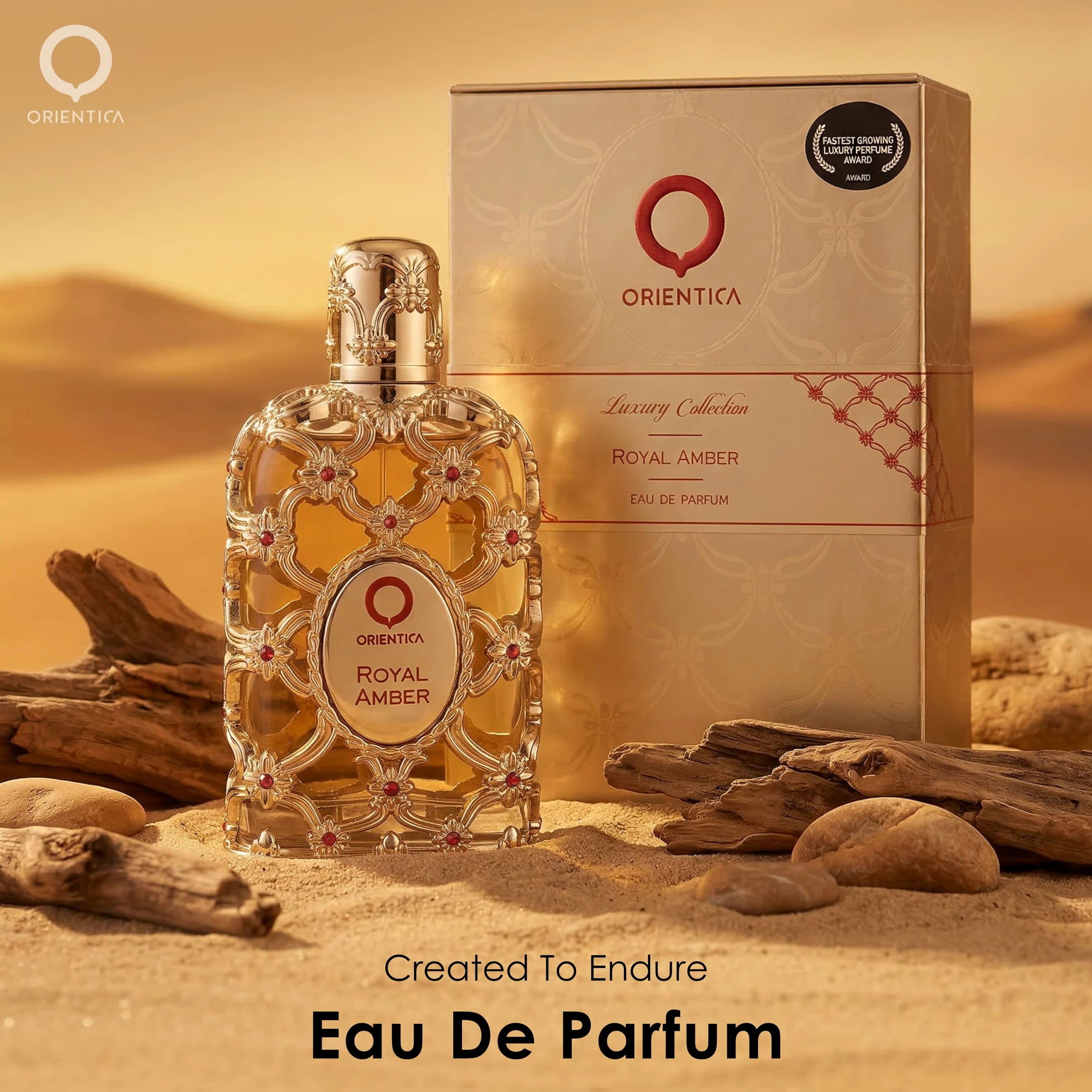 Orientica Luksusowa woda perfumowana Royal Amber 150 ml - nuty wanilii, bergamotki, ananasa, melona - Amber Oud, Gourmand owocowe arabskie perfumy dla kobiet i mężczyzn - perfumy Arabes de Mujer y