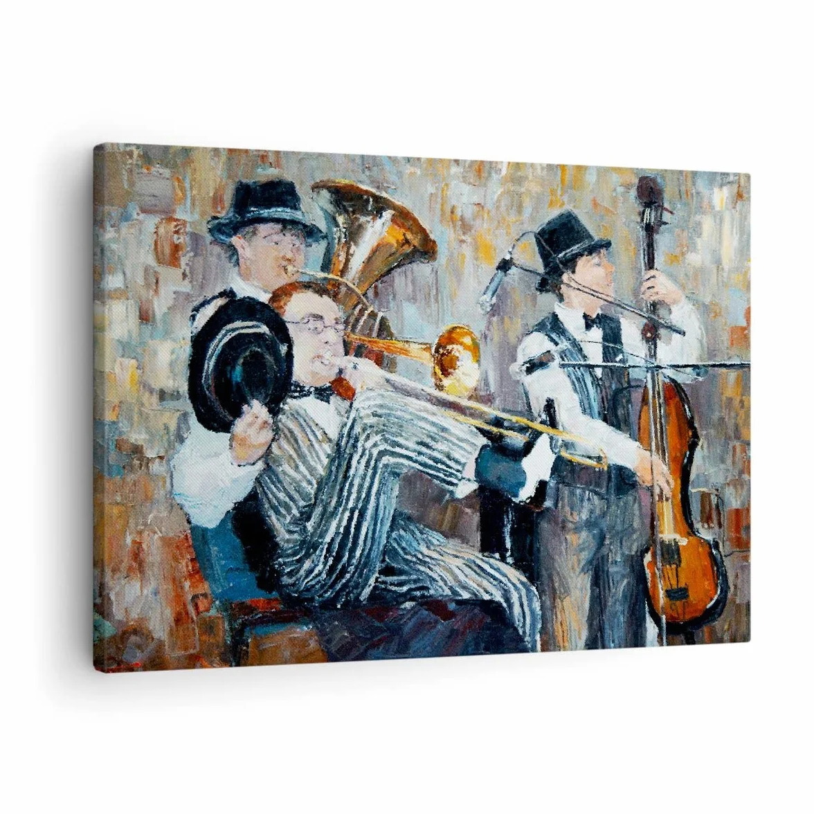 ARTTOR Obraz na płótnie jazz muzyka 70x50cm Dekoracja ścienna