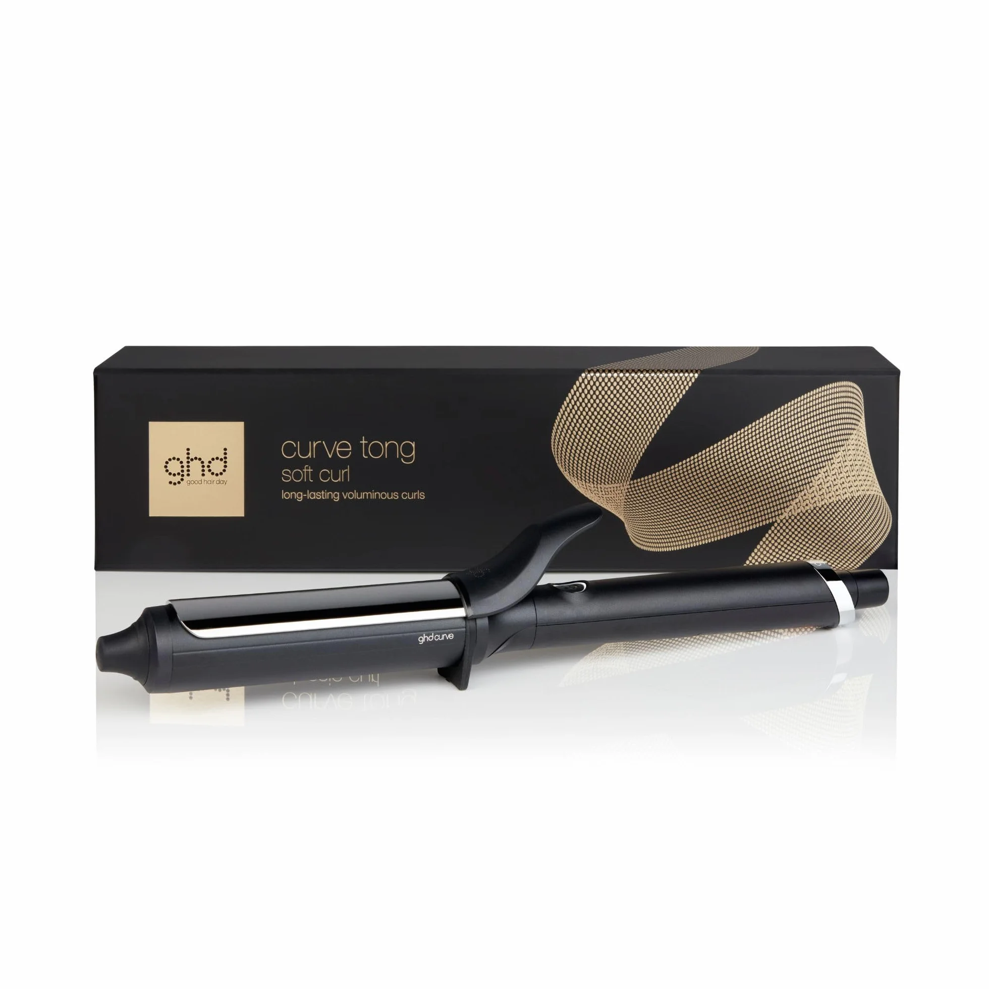 ghd Curve Soft Curl Tong, profesjonalna lokówka z klamrą, średnica 32 mm