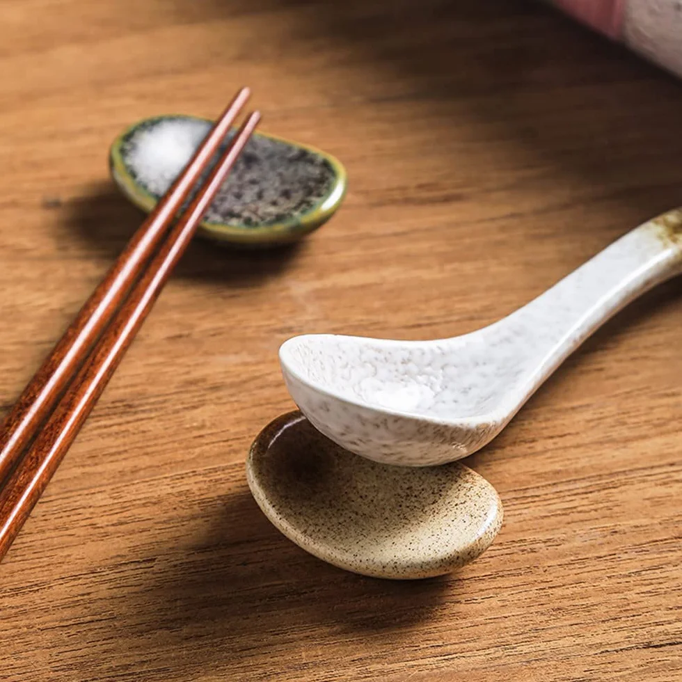 Porcelanowy stojak na łyżki żaroodporny 5 szt. 1,4x3,7x5,5 cm