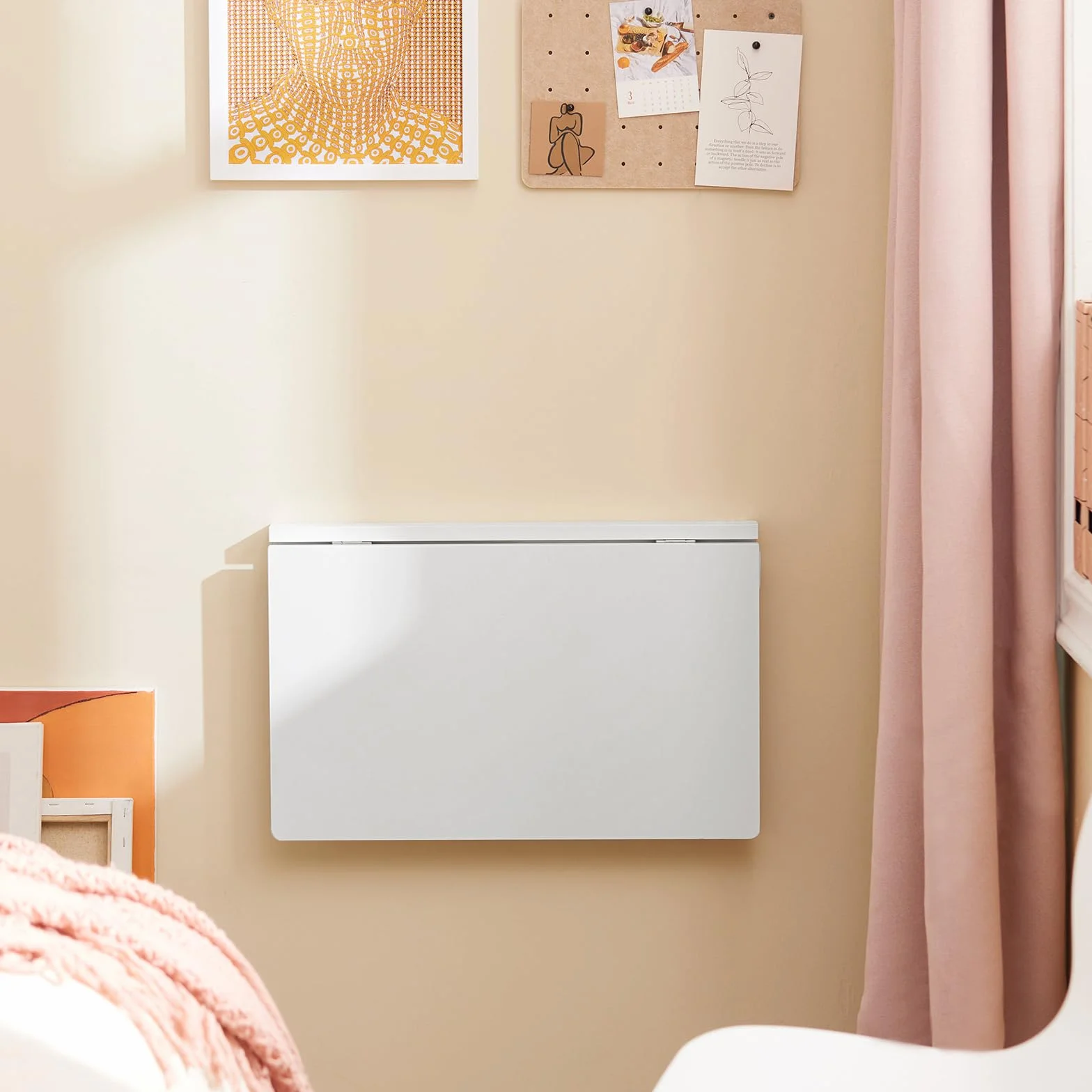 SoBuy Składany Stół Ścienny Rozsuwany 60x40cm Biały FWT03-W