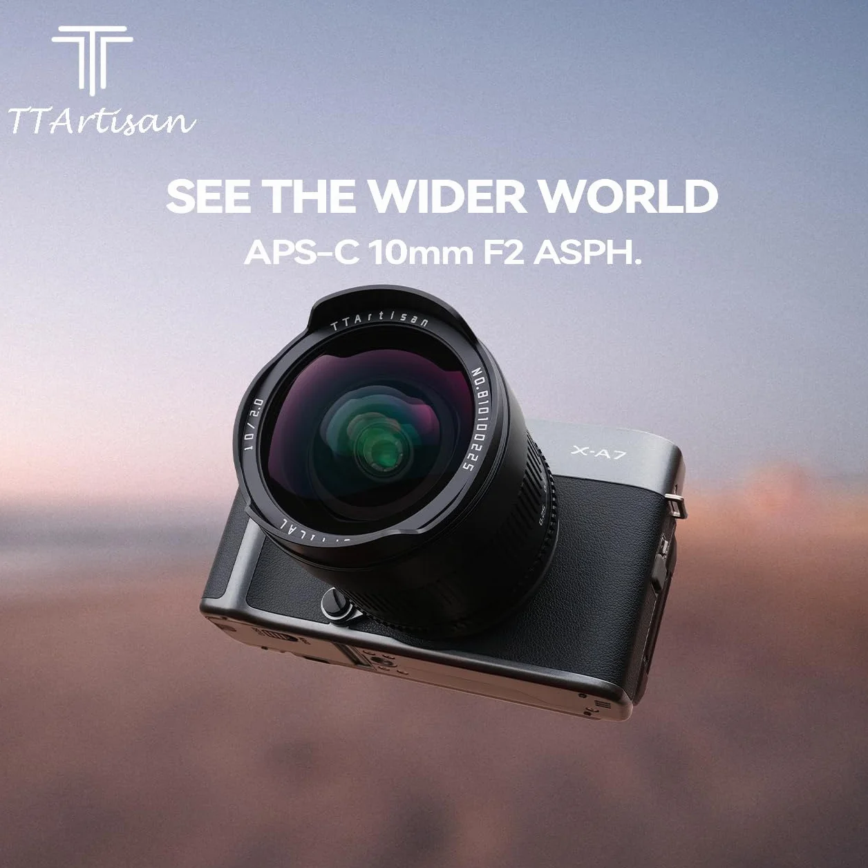 TTARTISAN 10 mm F2.0 APS-C ASPH. Ultra szerokokątny obiektyw aparatu ręcznego ustawiania ostrości przenośny obiektyw do montażu Fuji X