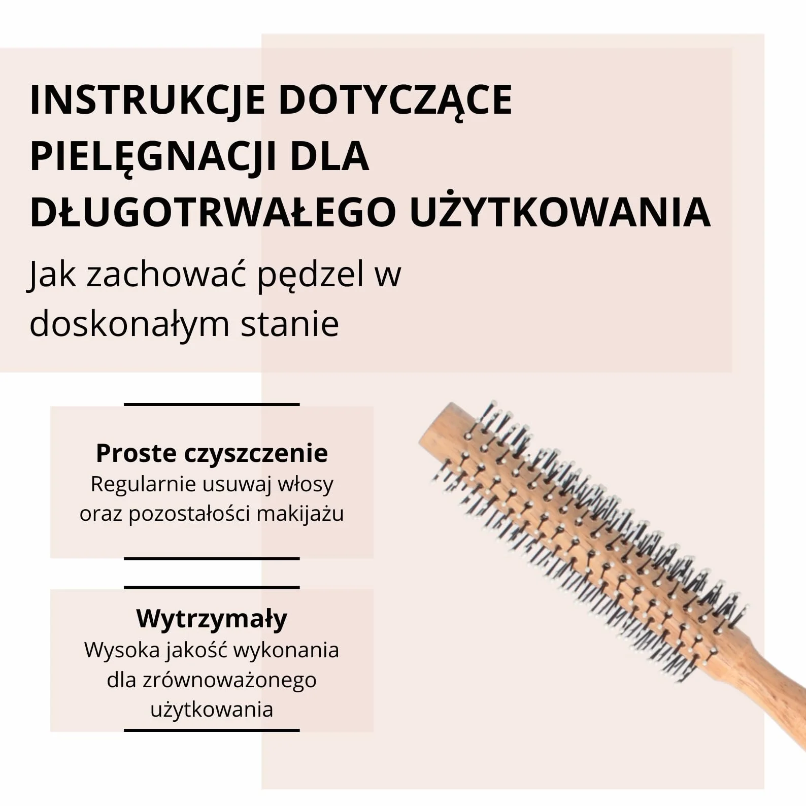 PARSA Beauty Męska szczotka do brody, okrągła, do stylizacji brody, rozplątywanie brody, szczotka do włosów krótkich i średniej długości