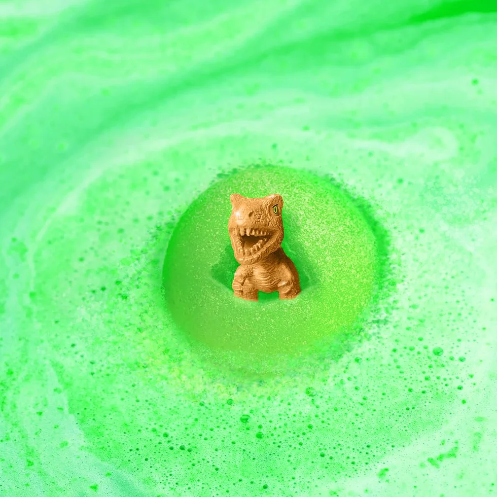 ZIMPLI Large Dino Surprise Bath Bomb 1 z 6 zabawek dinozaurów do zebrania zabawka w kuli dla chłopców i dziewczynek prezenty dla dzieci 3+