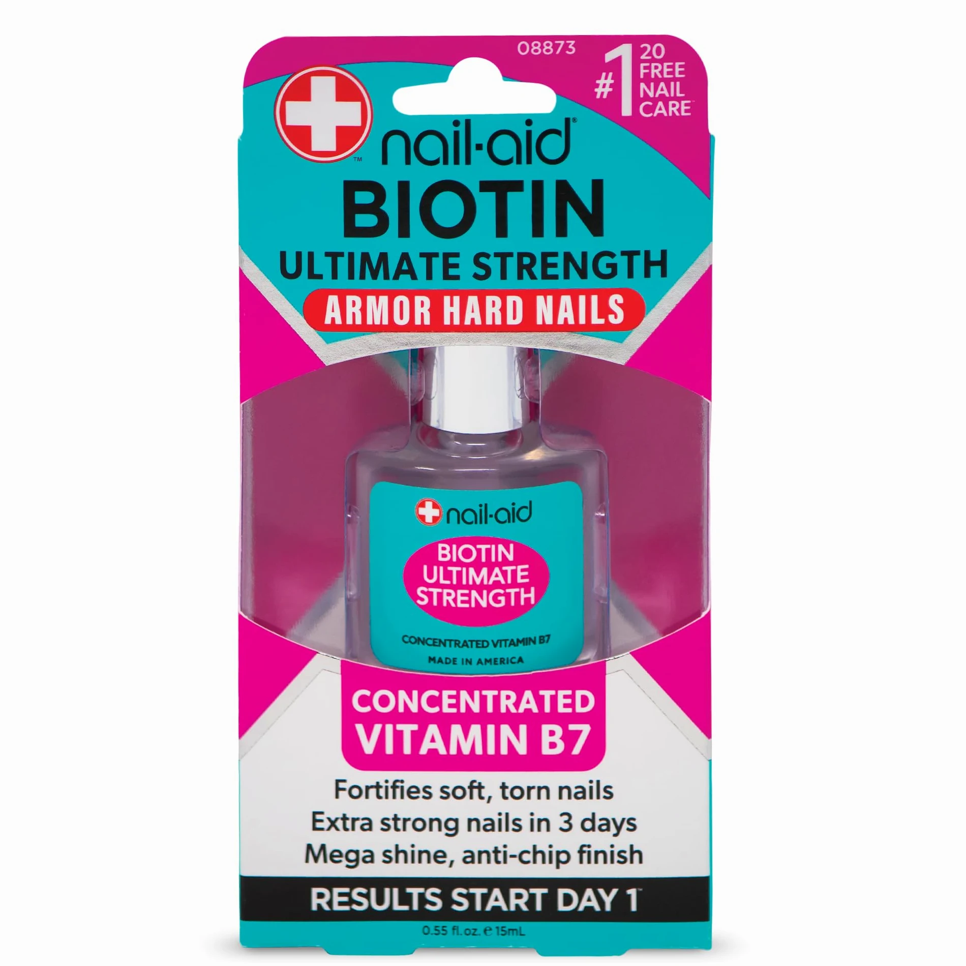 Nail-Aid Biotin Ultimate Strength 2 sztuki - przezroczyste
