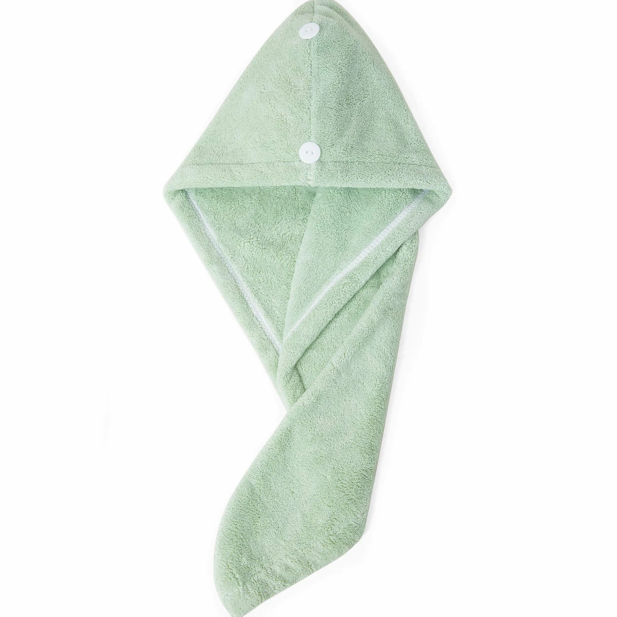 Turban Ręczniki do włosów, czepek z mikrofibry z kapturem, 25 × 70 cm Super chłonny kaptur do suchych włosów, szybkie suszenie do mokrych włosów, mięta