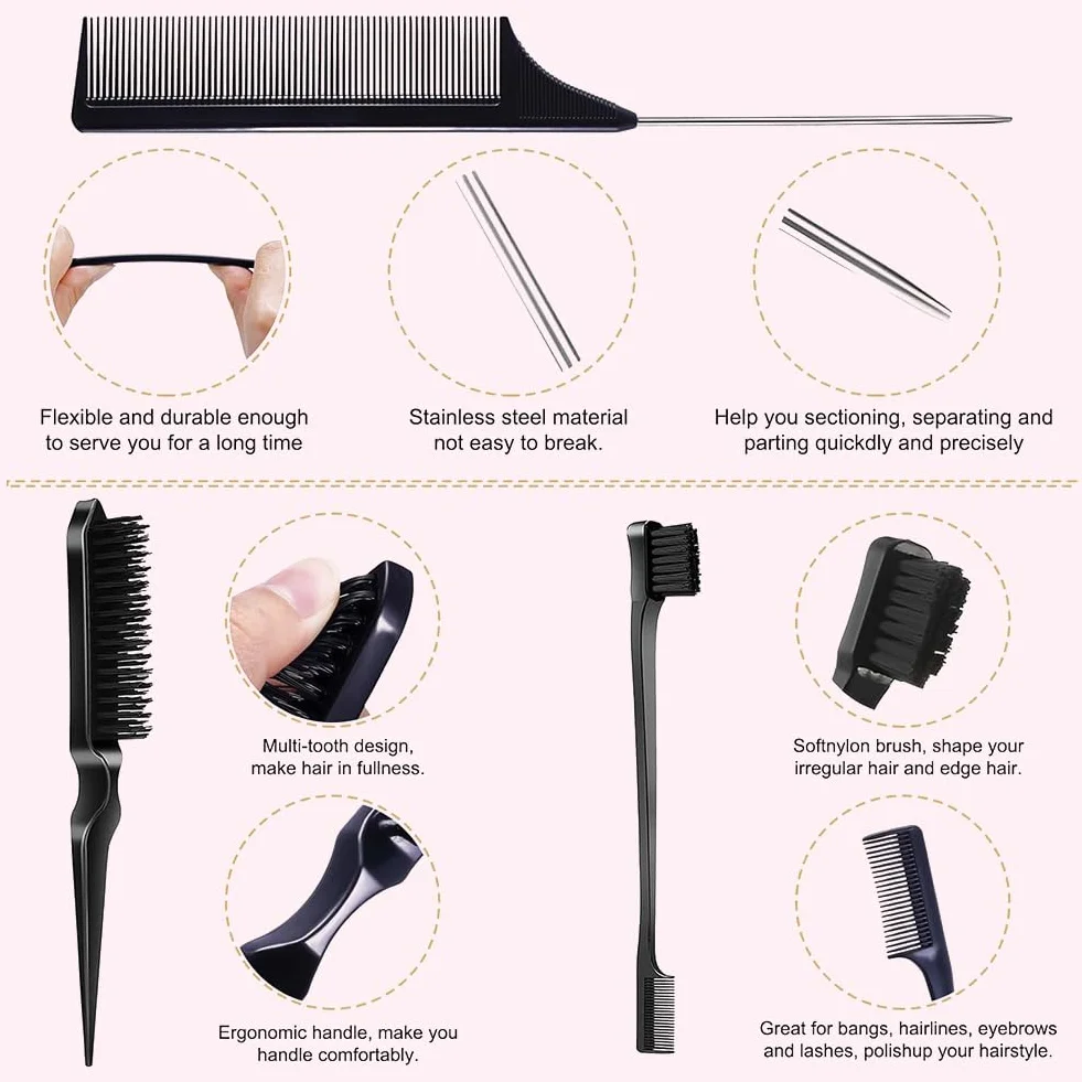 Wax wosk do włosów, 40 g, gładki sztyft do włosów, pomada do włosów, woskowana krawędź kontroli, gładkie włosy, do stylizacji włosów Flyaways