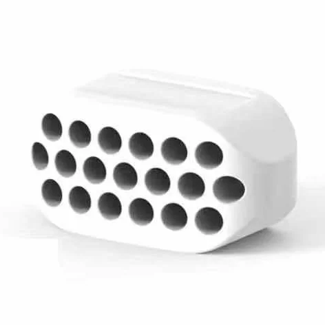 INF silikonowy przyrząd do treningu szczęk, 3 sztuki w zestawie, wzmocnienie mięśni twarzy, łatwy w użyciu, silikonowy, 3 x 1,6 x 1,5 cm, zestaw 3 szt