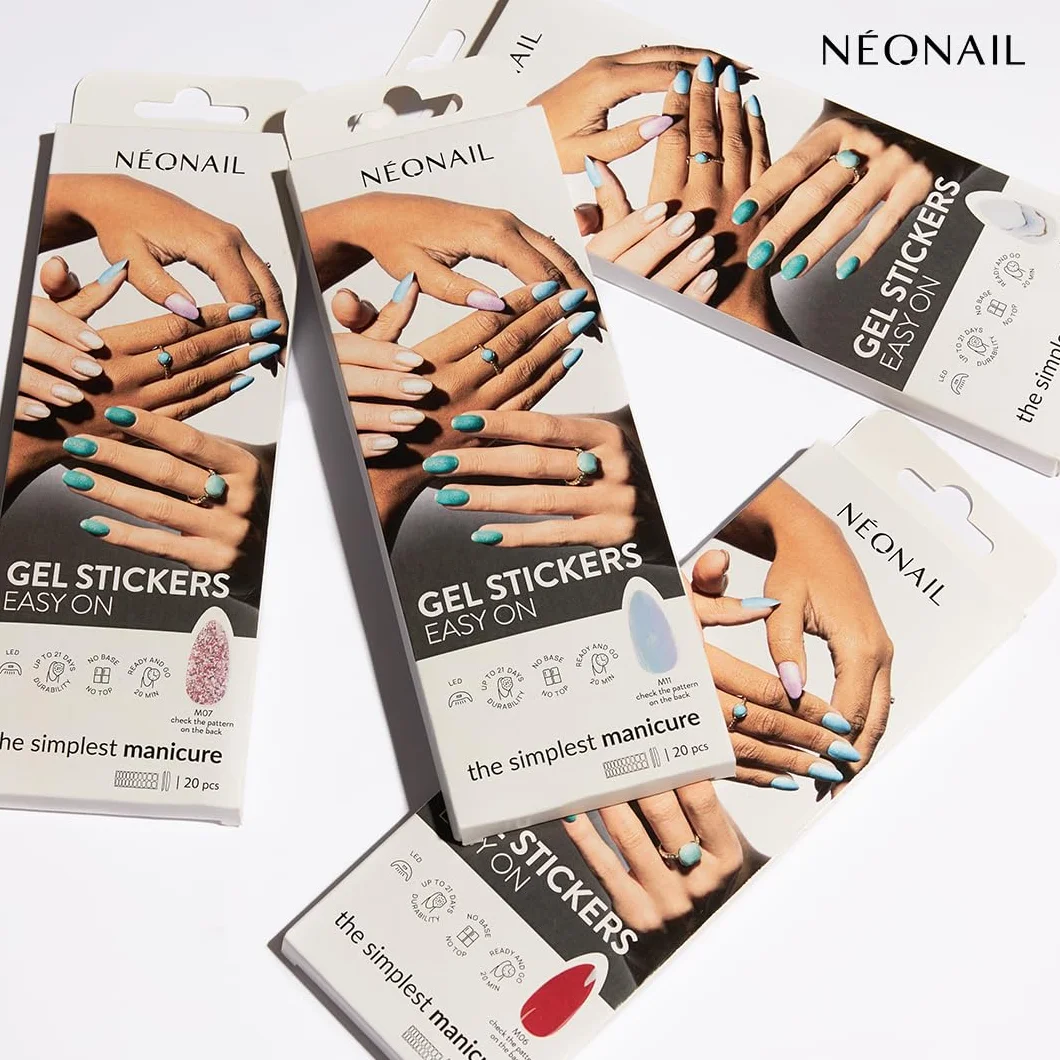 NEONAIL Lakier hybrydowy w naklejce - Gel Stickers Easy On - M04 - Manicure & Pedicure w 20 minut!