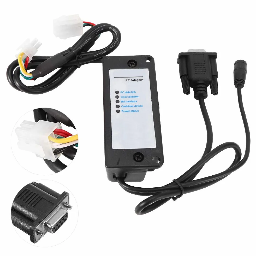 AMONIDA Konwerter MDB na RS232, Adapter Protokołu Urządzenia Płatniczego do Automatu Sprzedającego z walizką transferową USB na RS232, Kompatybilny z płytą główną PC z Systemem