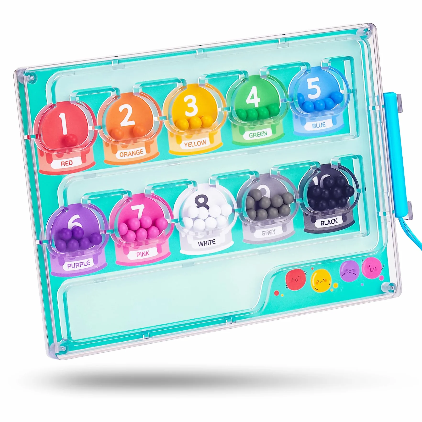 Magnetic Color and Number Maze (zielony)