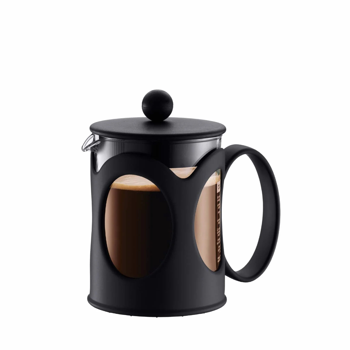 Bodum Kenya French Press ekspres do kawy, szkło borokrzemowe 0,5 l, czarny