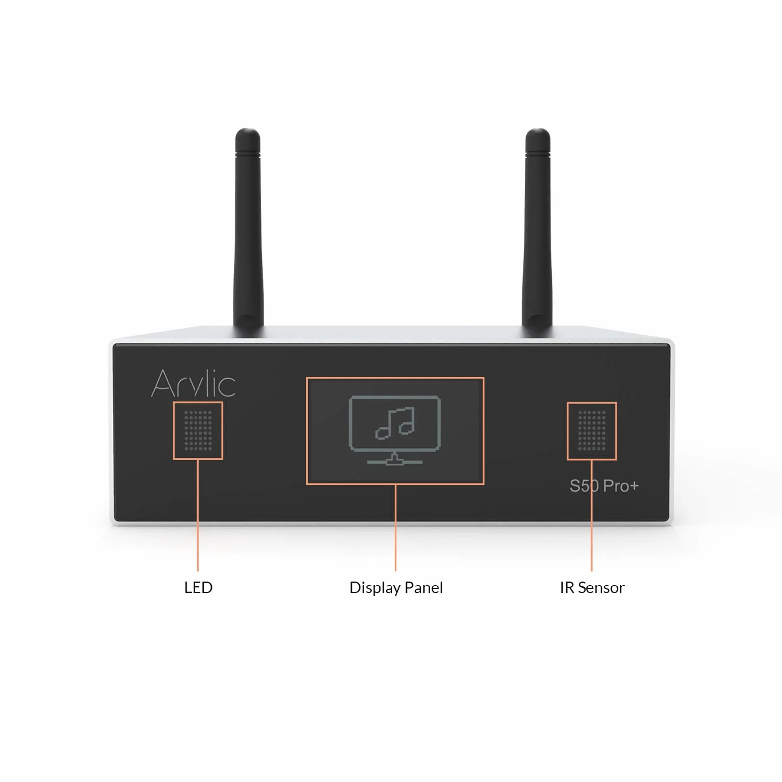 Arylic Up2stream S50 Pro+, odbiornik audio WiFi i Bluetooth, przedwzmacniacz aptX HD z ESS Sabre Dac AKM ADC Multiroom/multizone, odbiornik stereo bezprzewodowy z AirPlay, Spotify, radio internetowe