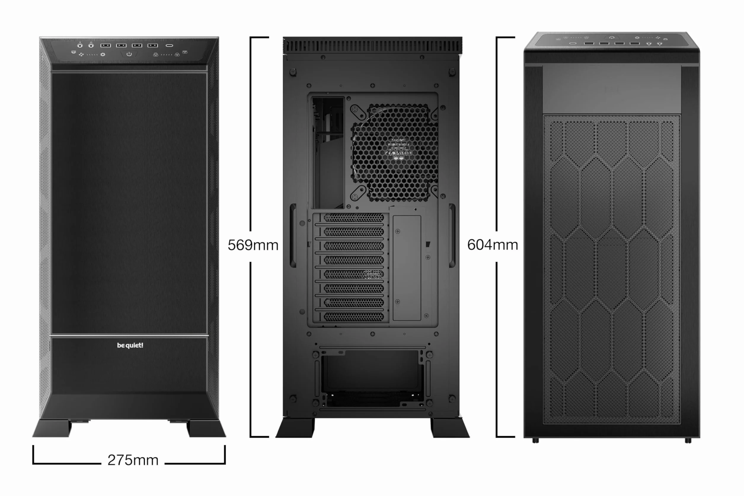 PC- Case BeQuiet Dark Base Pro 901 - schwarz